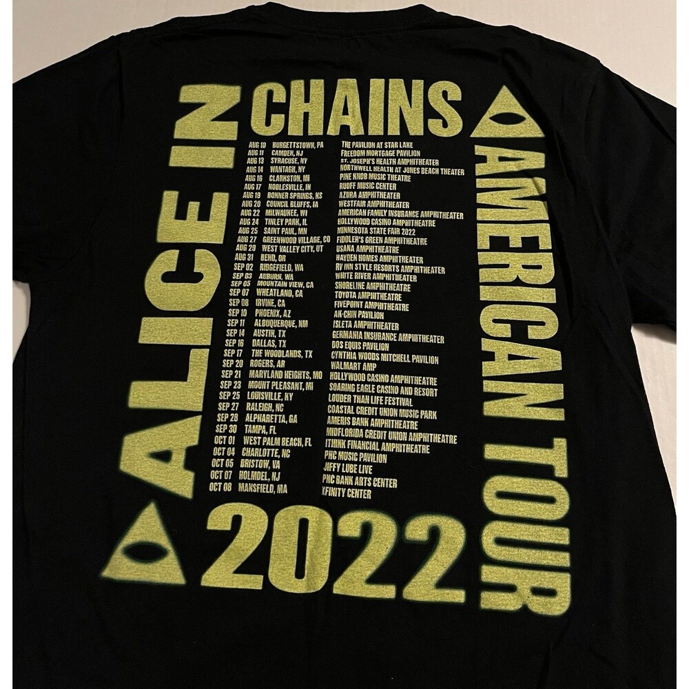 NEW Alice In Chains 2022 North American Concert Tour Band T-Shirt MED Grunge